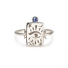 The High Priestess 9k White Gold Tarot Ring