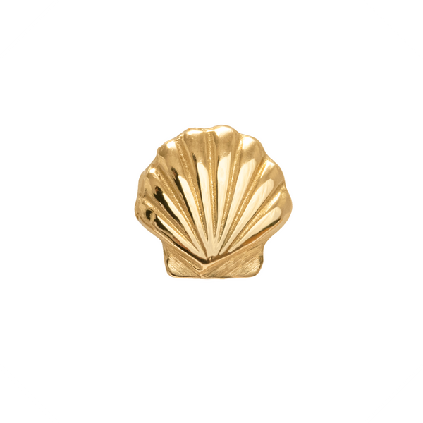 Cordelia Seashell Stud Earring 9ct Gold