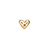 Itty Bitty Heart Push-Fit Labret 9ct Gold