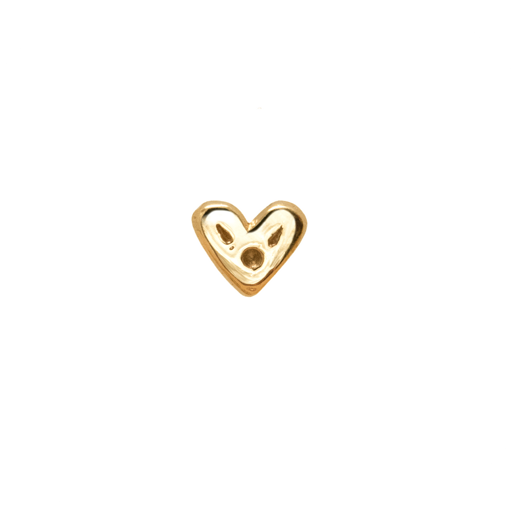 Itty-Bitty Heart Stud Earring 9ct Yellow Gold