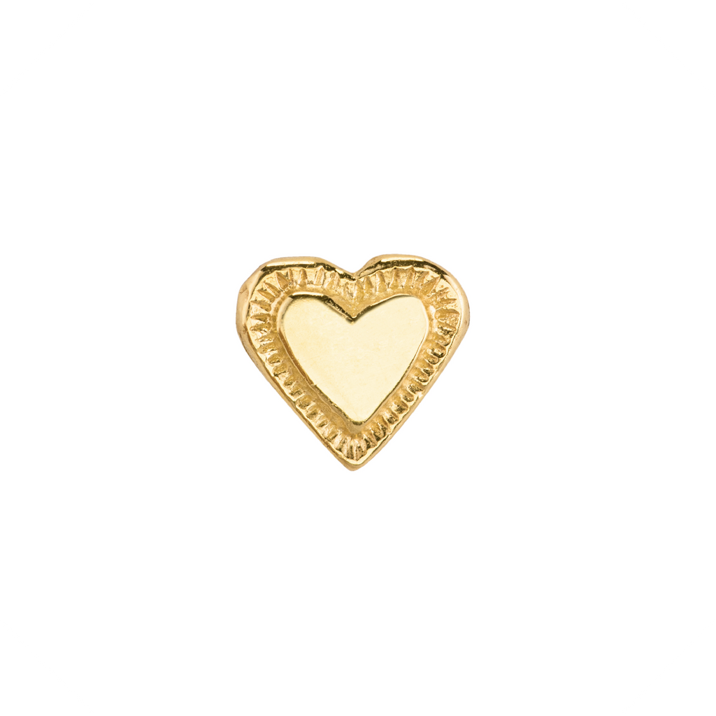 Esme Heart Push-Fit Labret 9ct Gold