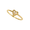 Esme Heart Stacking Ring | Promise Ring 9ct Gold