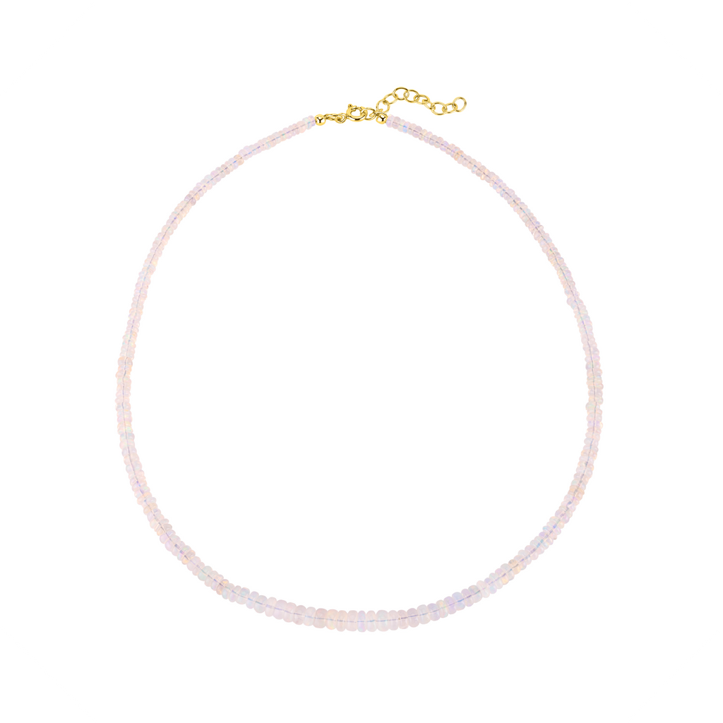 Layla Opal Necklace | Opal and 9ct Gold Beaded Necklace