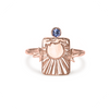 The Sun 9k Rose Gold Tarot Ring