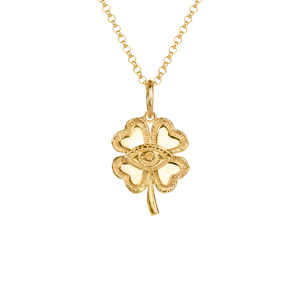 Luck and Protection Necklace | Four Leaf Clover Necklace